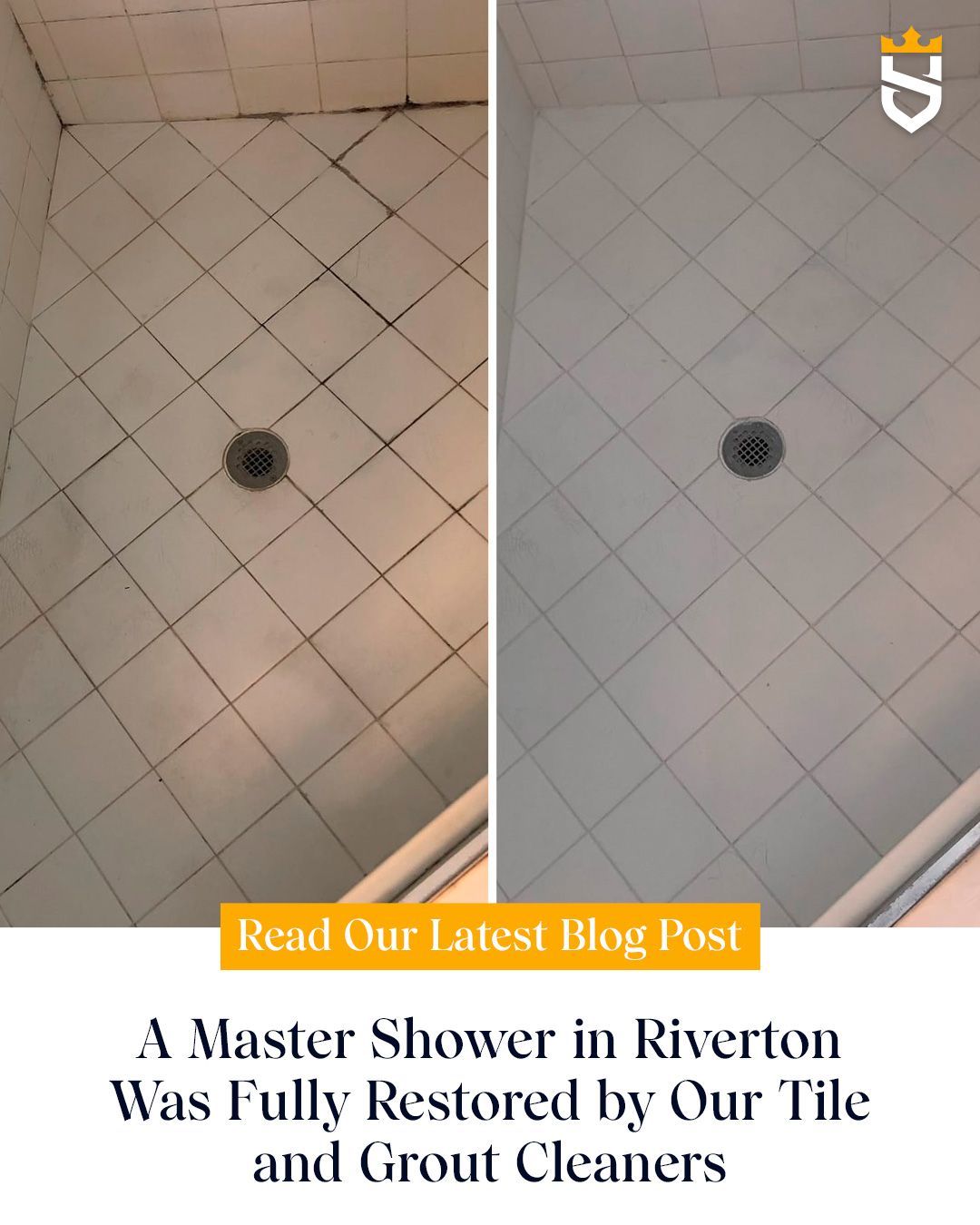 A Master Shower in Riverton Was Fully Restored by Our Tile and Grout Cleaners